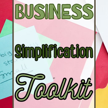 Business simplification toolkit mockup